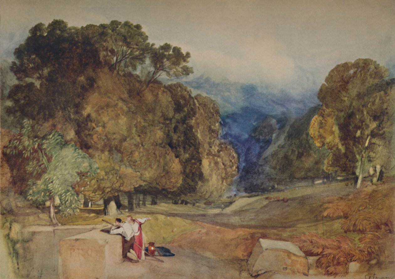 Parkscène, 1923 door John Sell Cotman