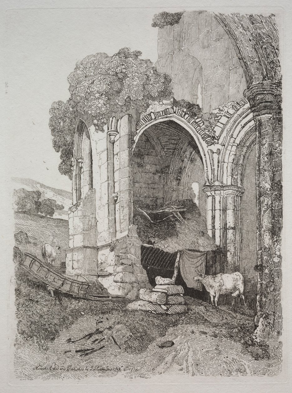 Rievaulx Abbey, Yorkshire, 1810 door John Sell Cotman