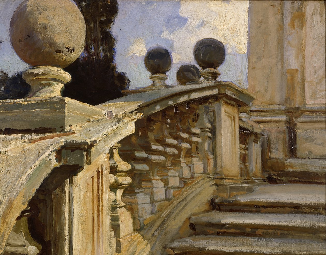 Een balustrade door John Singer Sargent