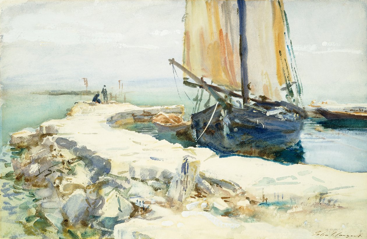 Boven het Gardameer door John Singer Sargent