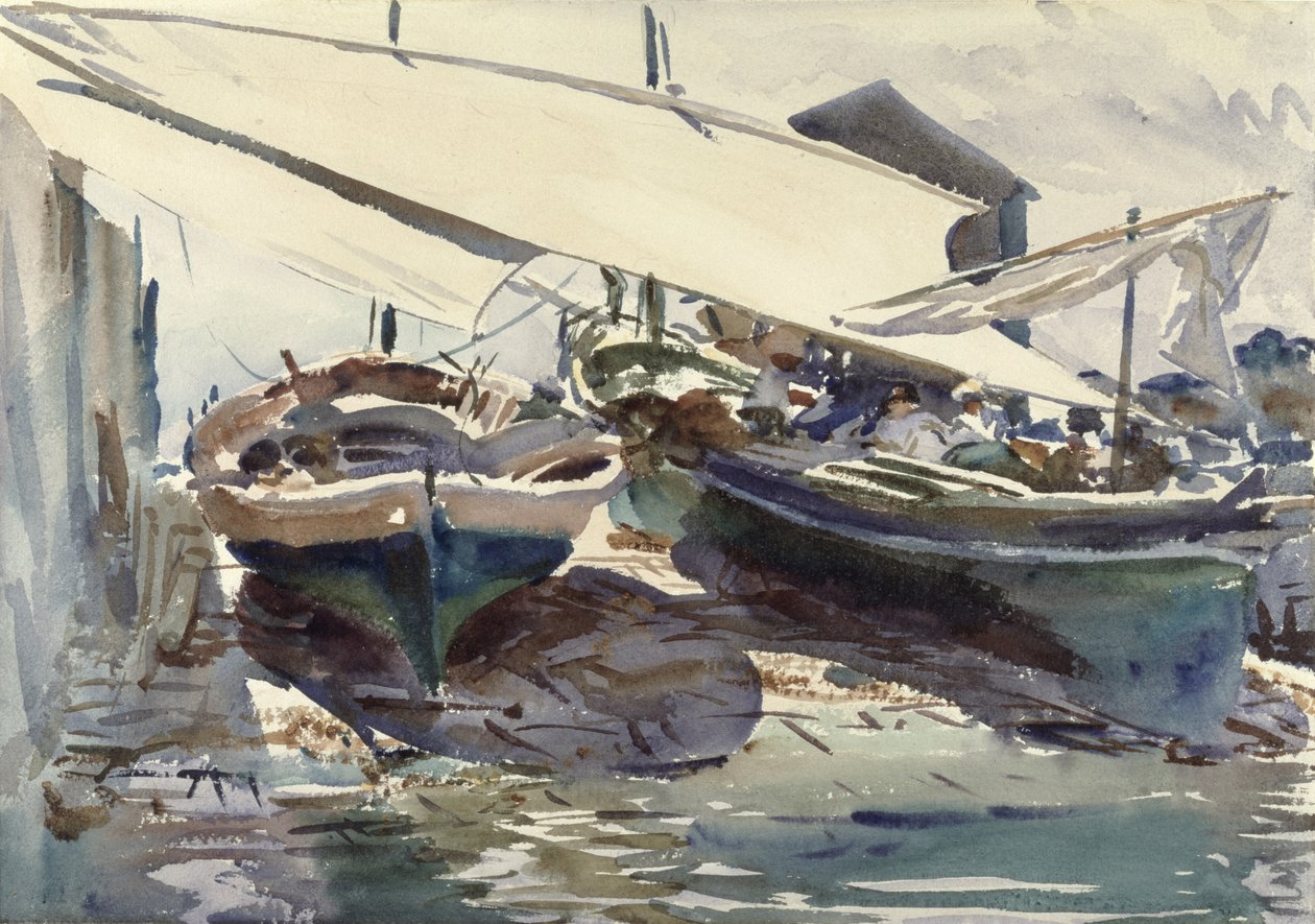 Boten Opgetrokken door John Singer Sargent