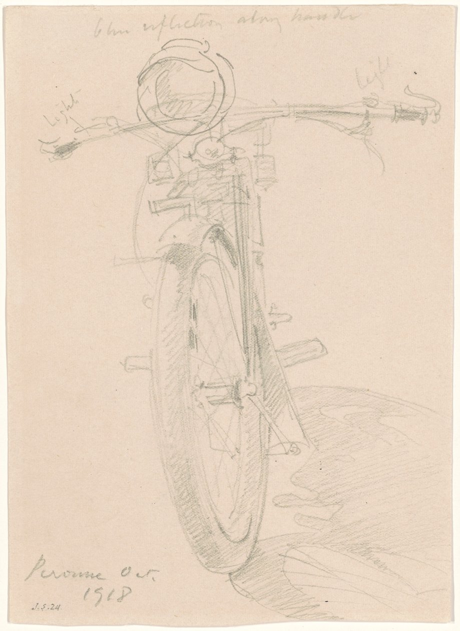 Motorfiets [recto], 1918 door John Singer Sargent