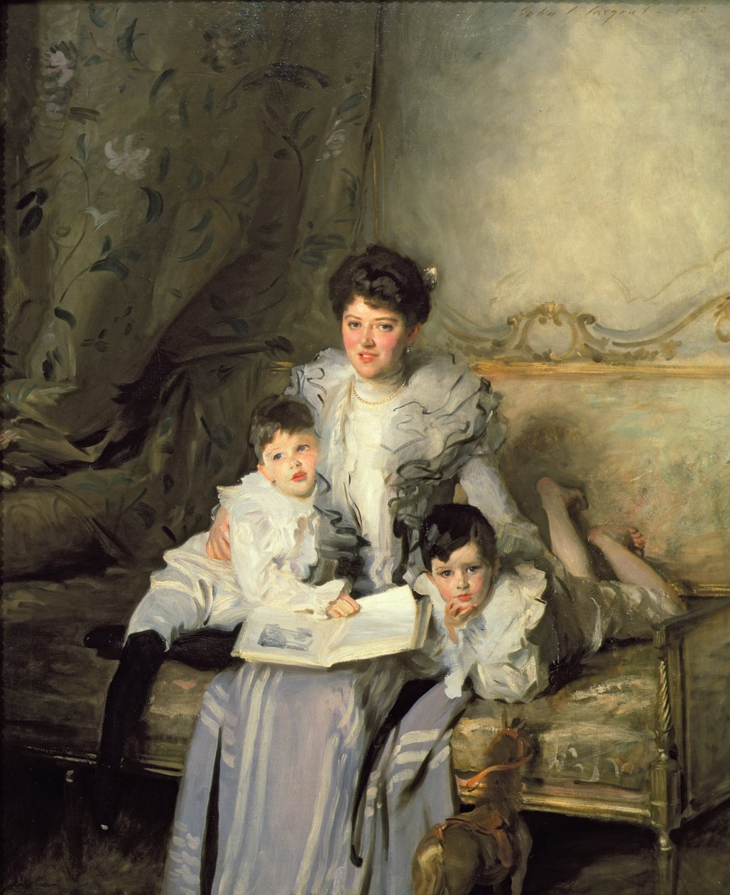 Mevrouw Knowles en haar kinderen door John Singer Sargent