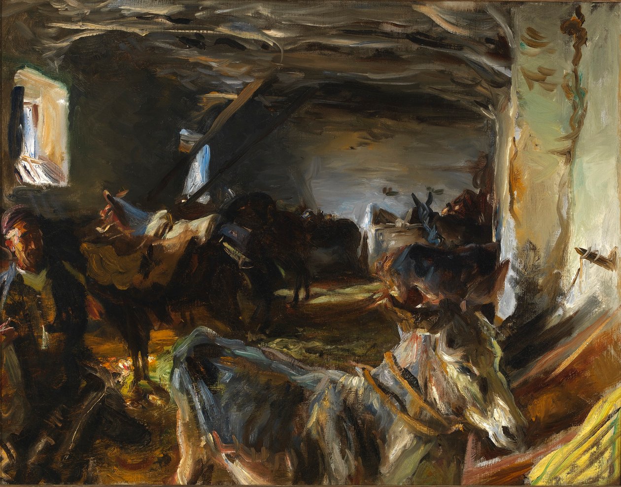 Stabiel in Cuenca door John Singer Sargent