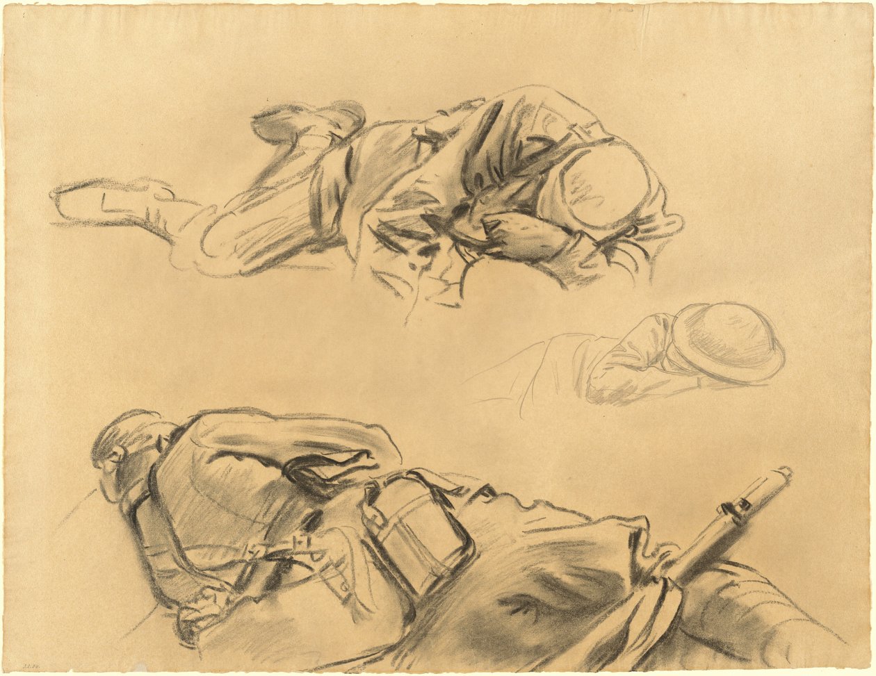 Studies voor "Gassed" door John Singer Sargent