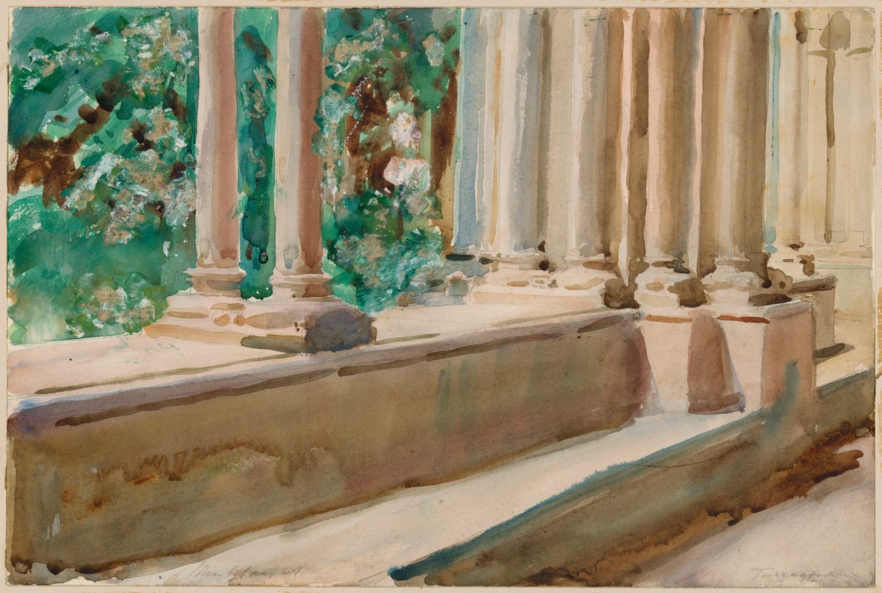 Tarragona Terras en Tuin door John Singer Sargent