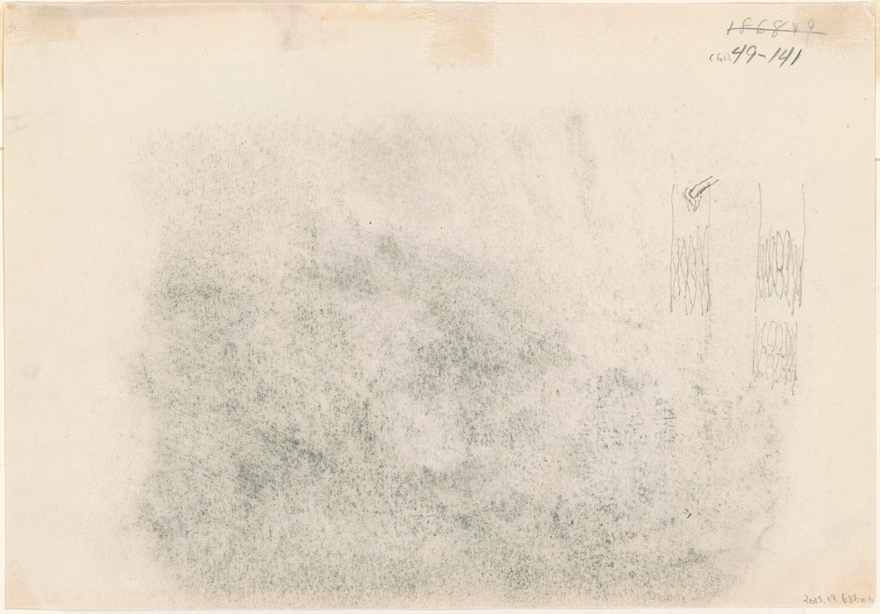 Boomstammen [verso] door John Singer Sargent