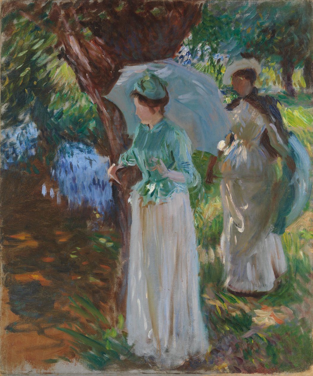 Twee Meisjes met Parasols, 1888 door John Singer Sargent