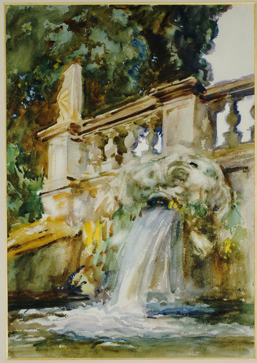 Villa Torlonia, Frascati, 1907 door John Singer Sargent