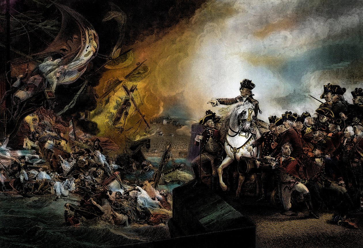 Grote Belegering van Gibraltar door John Singleton (after) Copley