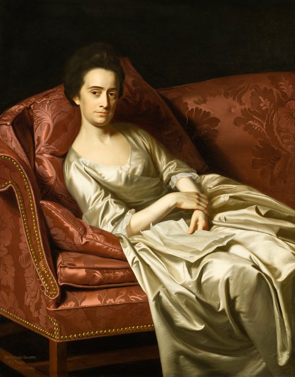 Portret van een dame door John Singleton Copley