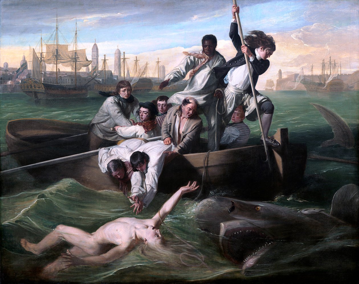 Watson en de haai door John Singleton Copley