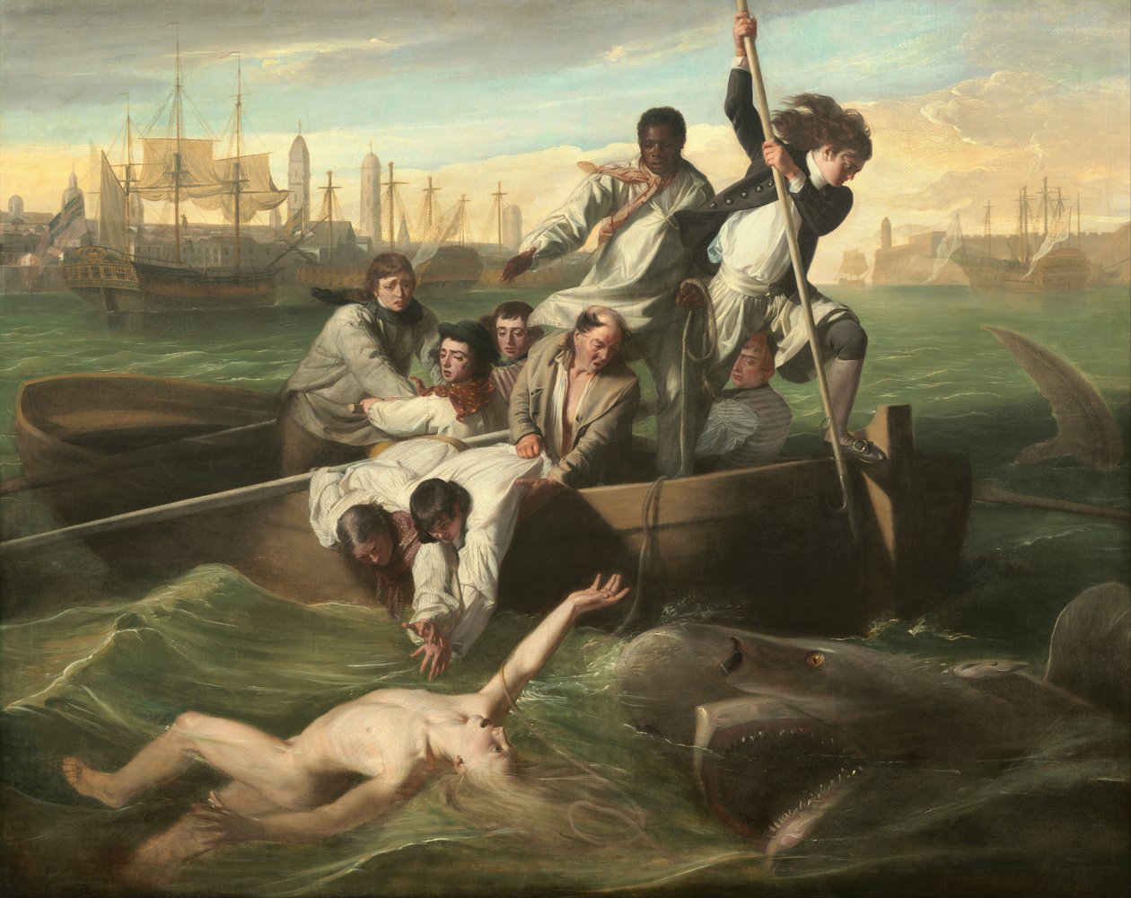 Watson en de haai door John Singleton Copley