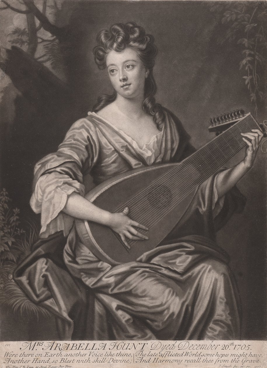 Mevrouw Arabella Hunt door John Smith