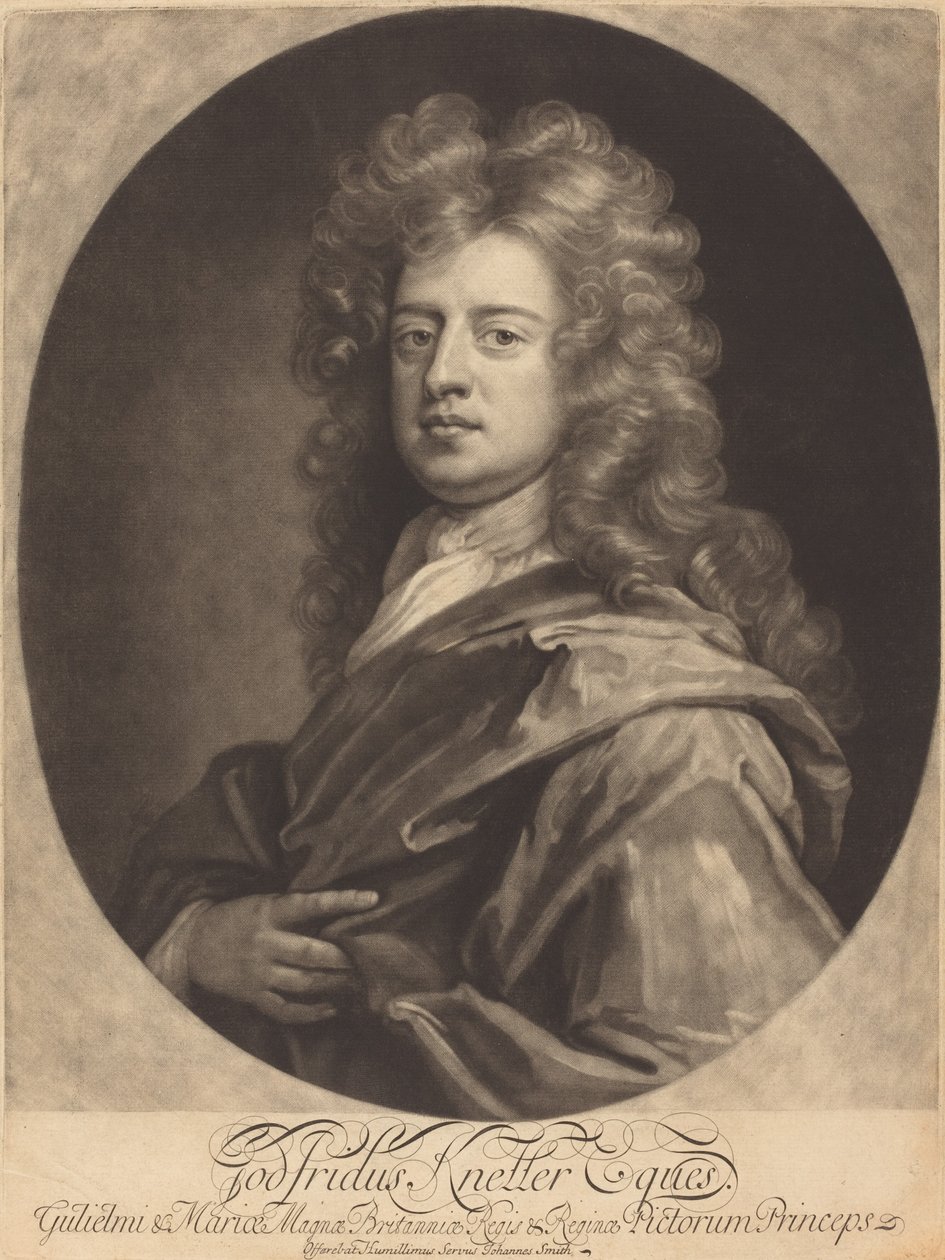 Godfrey Kneller door John Smith after Sir Godfrey Kneller