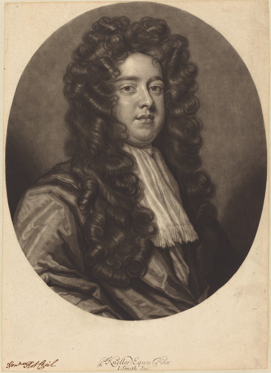 Robert Cecil door John Smith after Sir Godfrey Kneller