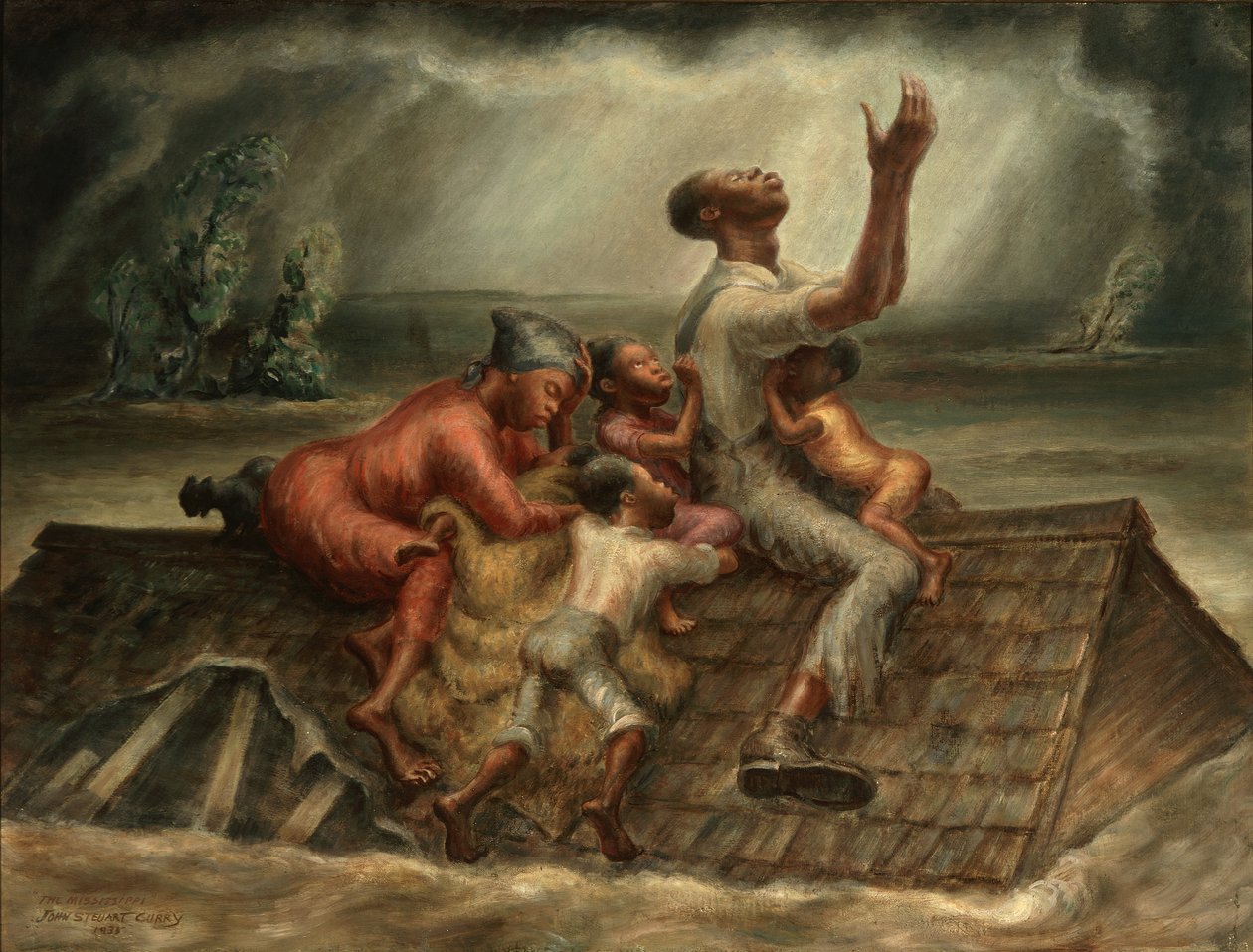 De Mississippi door John Steuart Curry