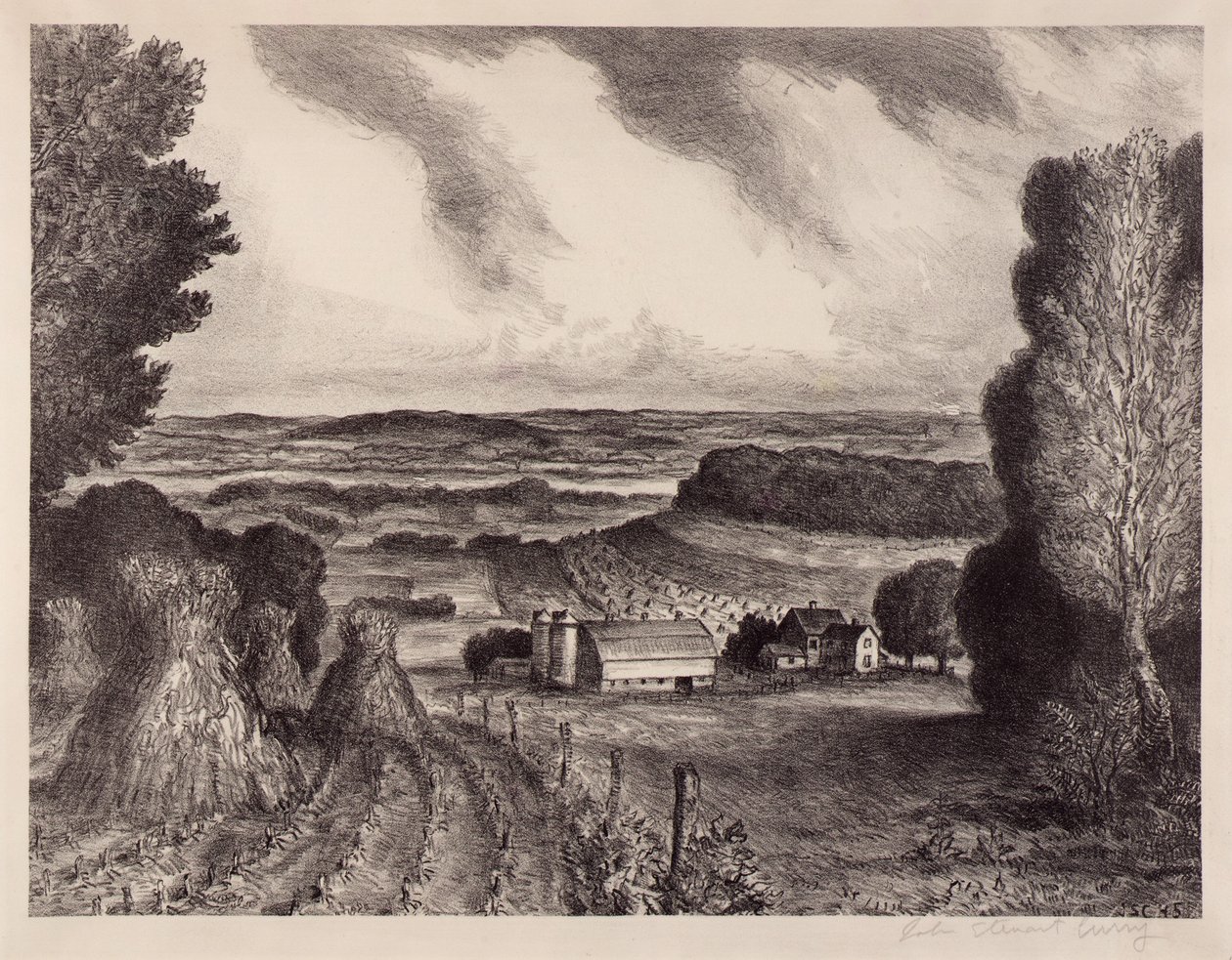 Vallei van de Wisconsin door John Steuart Curry