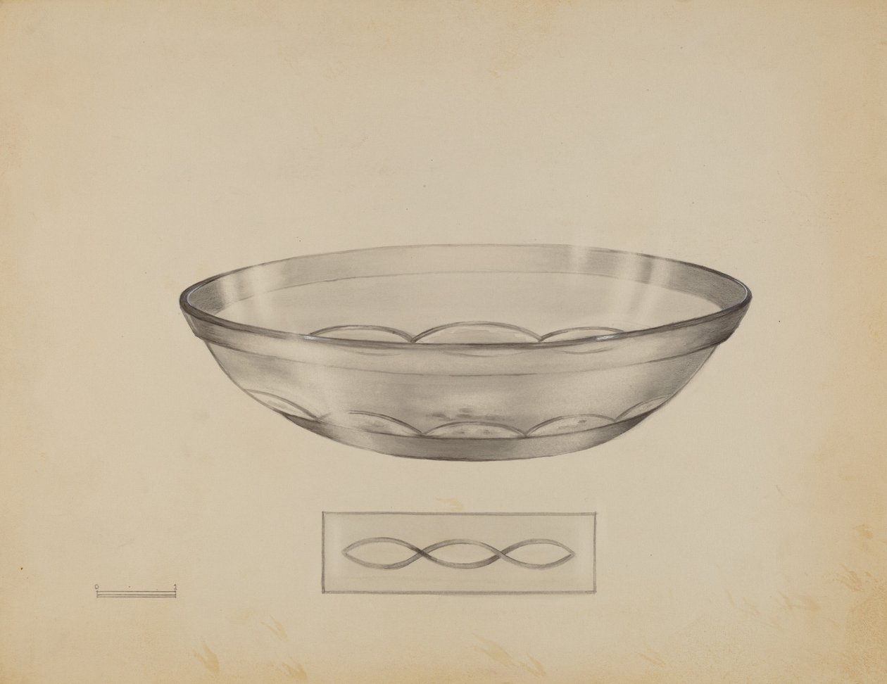 Ondiepe Schotel, ca. 1936 door John Tarantino