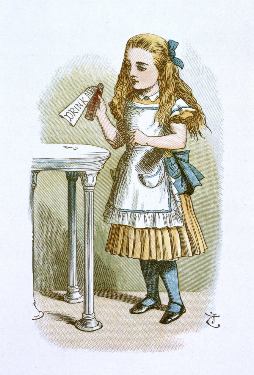 Drink me door John Tenniel