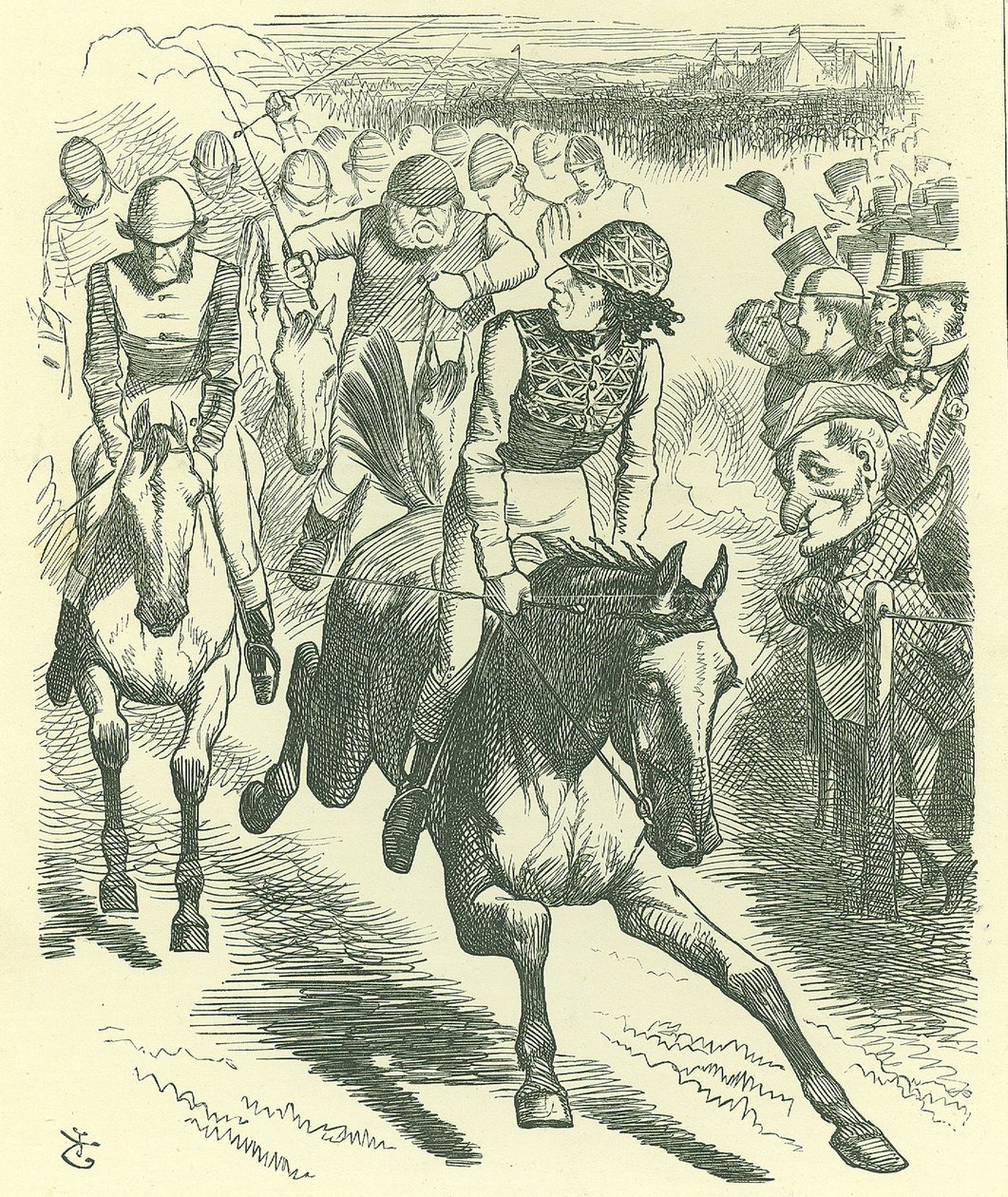 De Derby door John Tenniel
