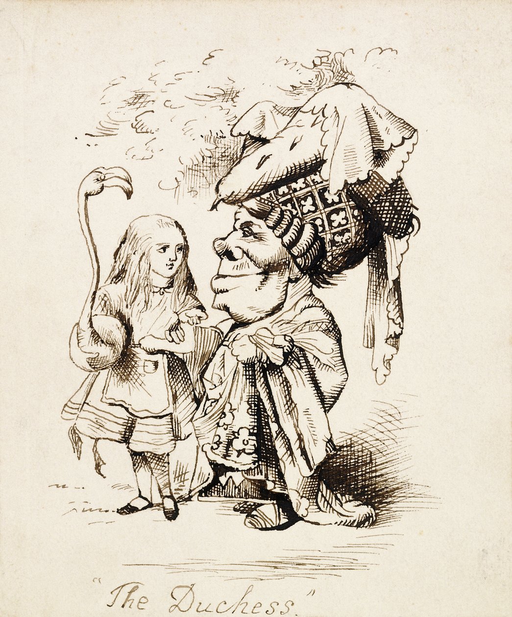 De Hertogin, c.1865 door John Tenniel