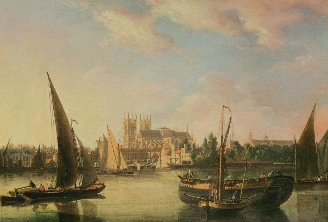 Een uitzicht op Westminster door John Thomas Serres