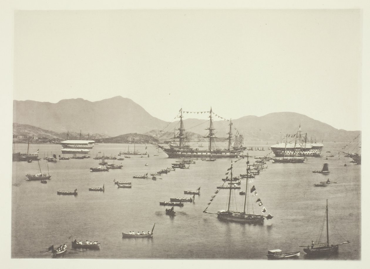 De haven, Hong-Kong door John Thomson