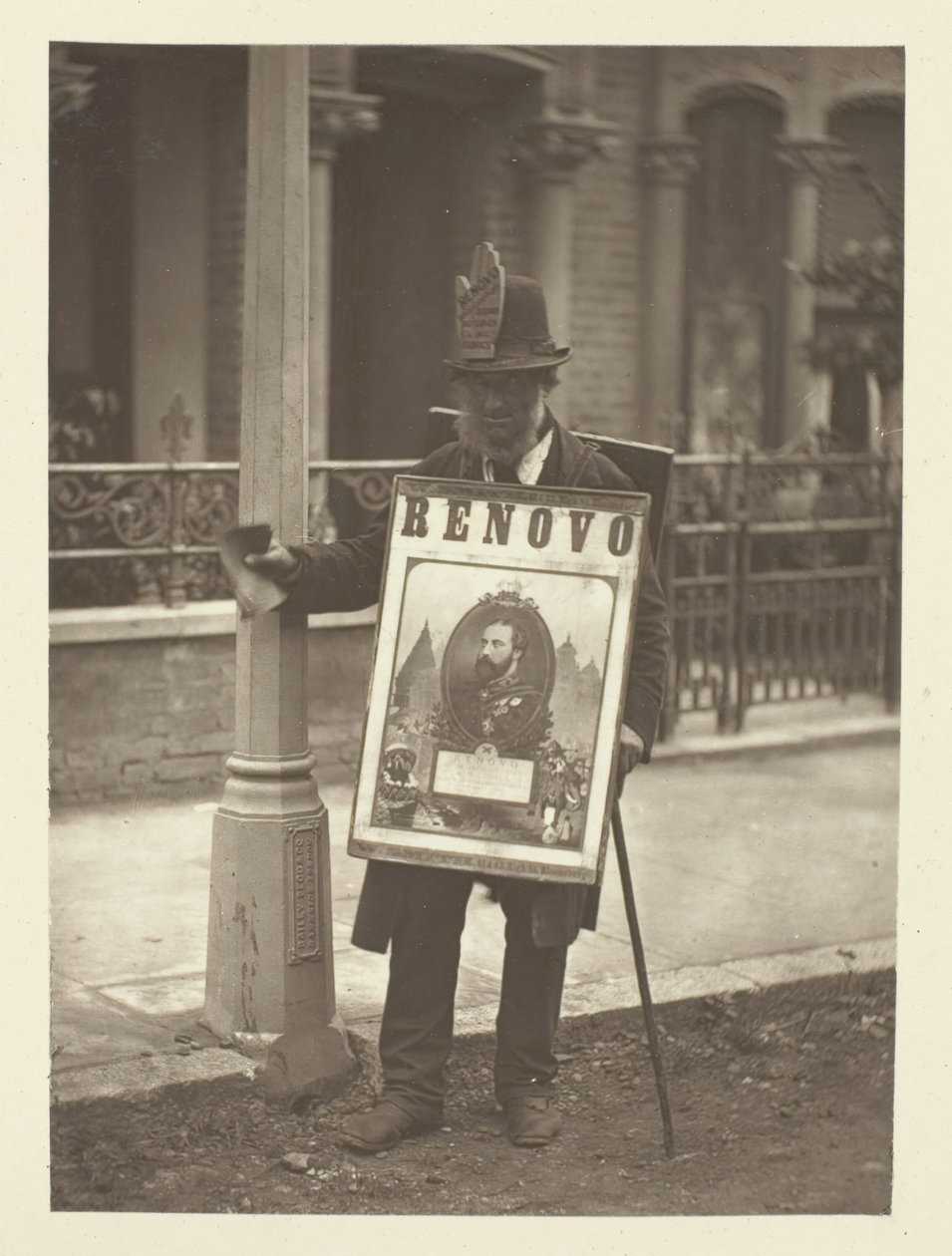 De Londense bordenmannen, 1881 door John Thomson