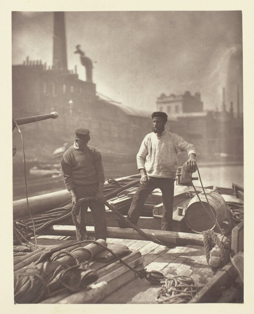 Arbeiders op de stille snelweg, 1881 door John Thomson