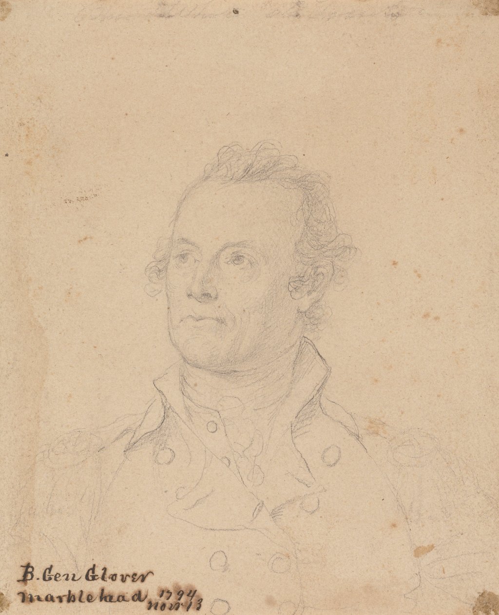 Brigadier-generaal John Glover door John Trumbull