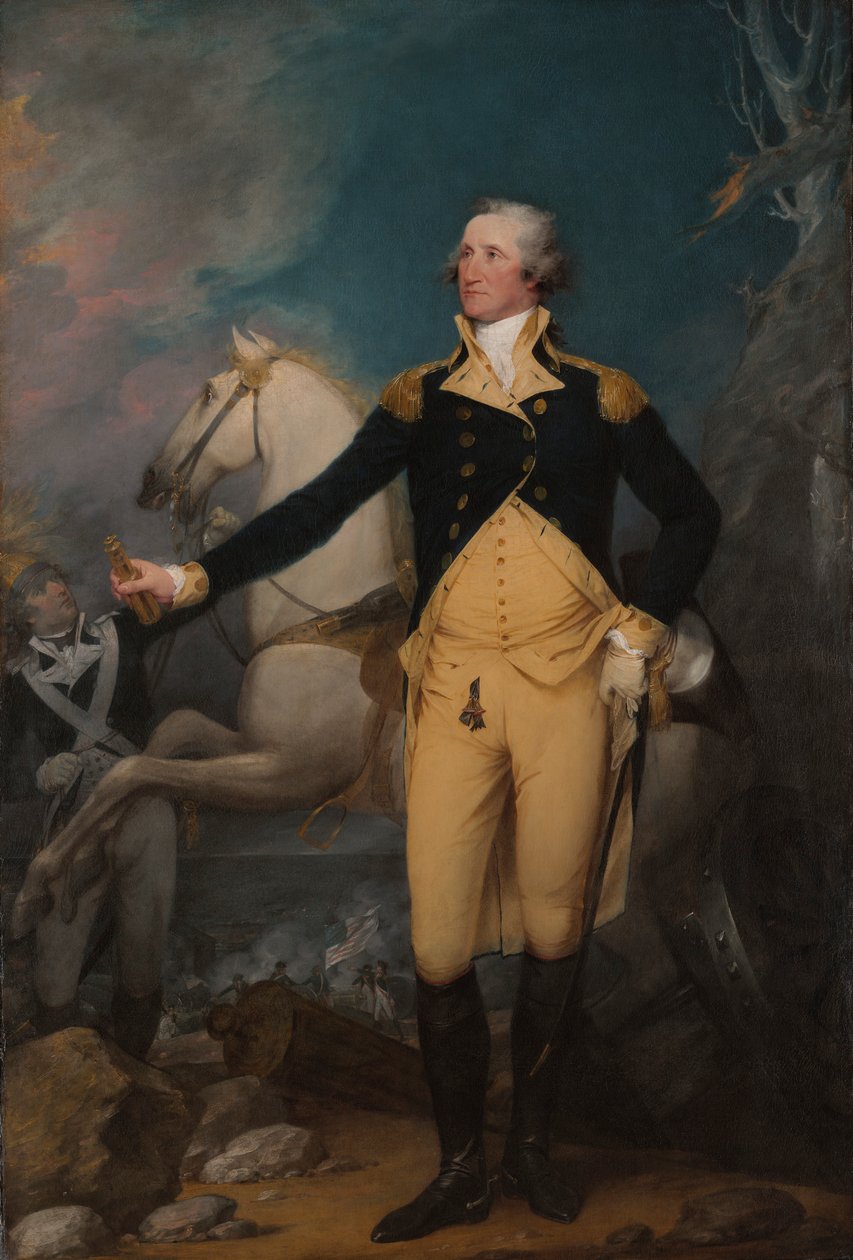 Generaal George Washington bij Trenton door John Trumbull