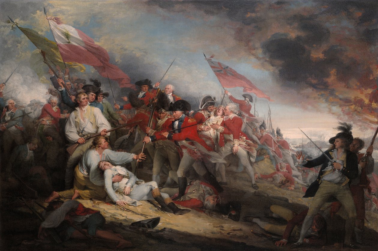 De Slag bij Bunker door John Trumbull