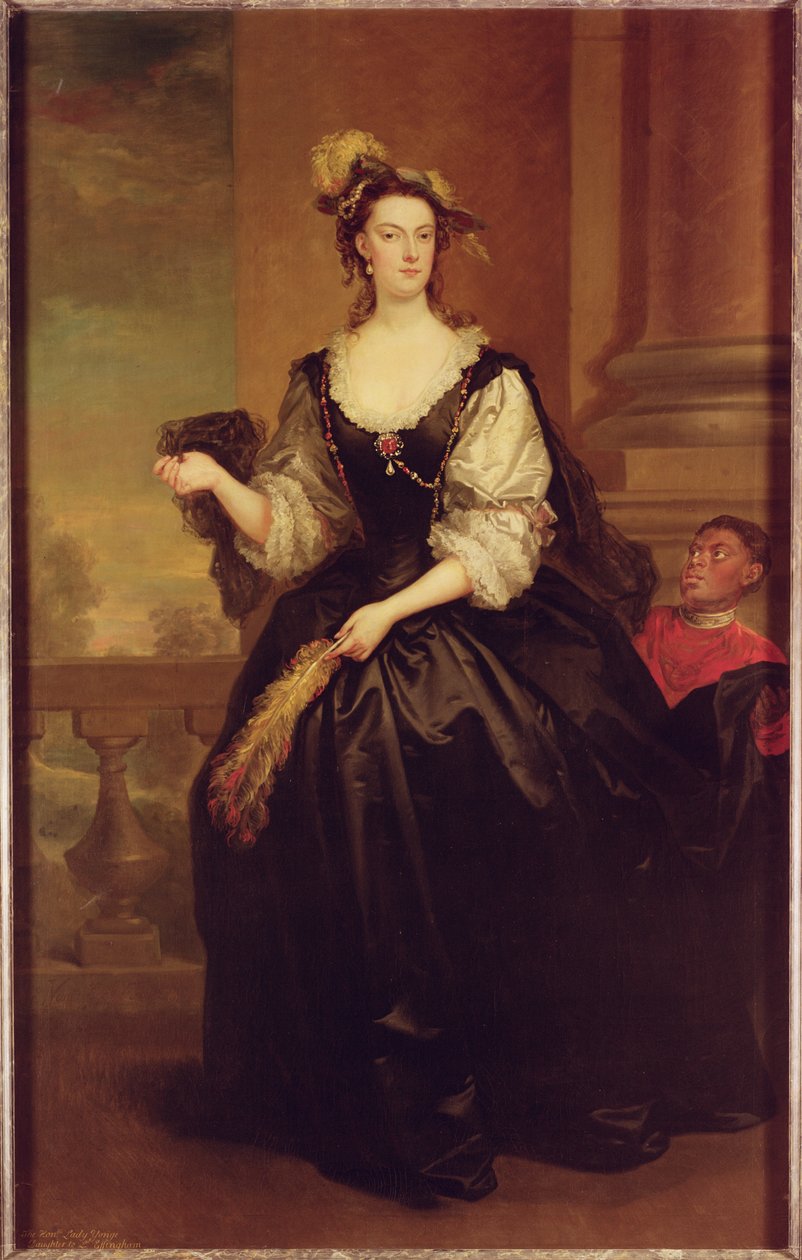 Portret van Anne Howard, Lady Yonge door John Vanderbanck