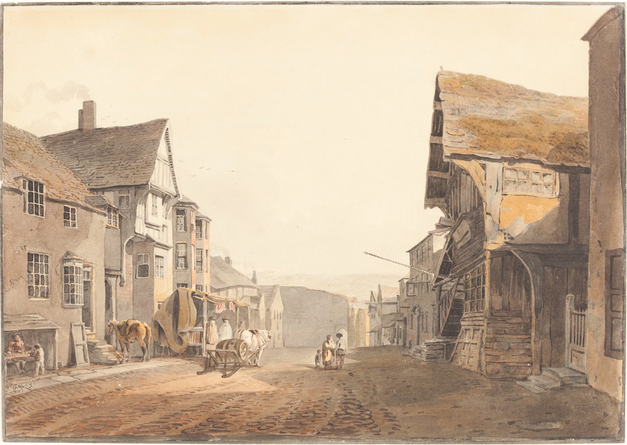 Conway in Noord-Wales door John Varley