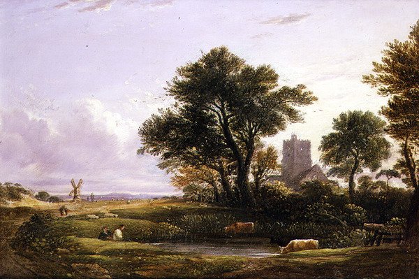 Landschap door John Varley