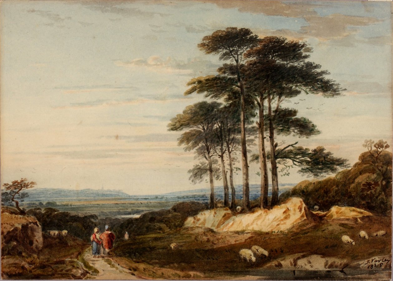Landschap door John Varley