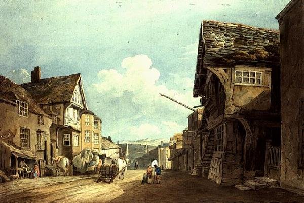 Kijkend naar de Hoofdstraat, Conway door John Varley