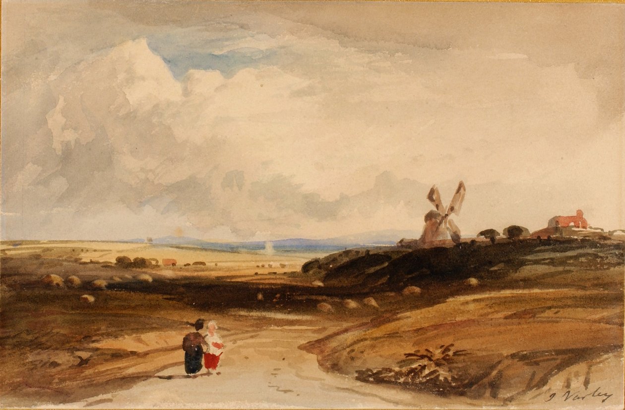 Klein landschap (Nederlands) door John Varley