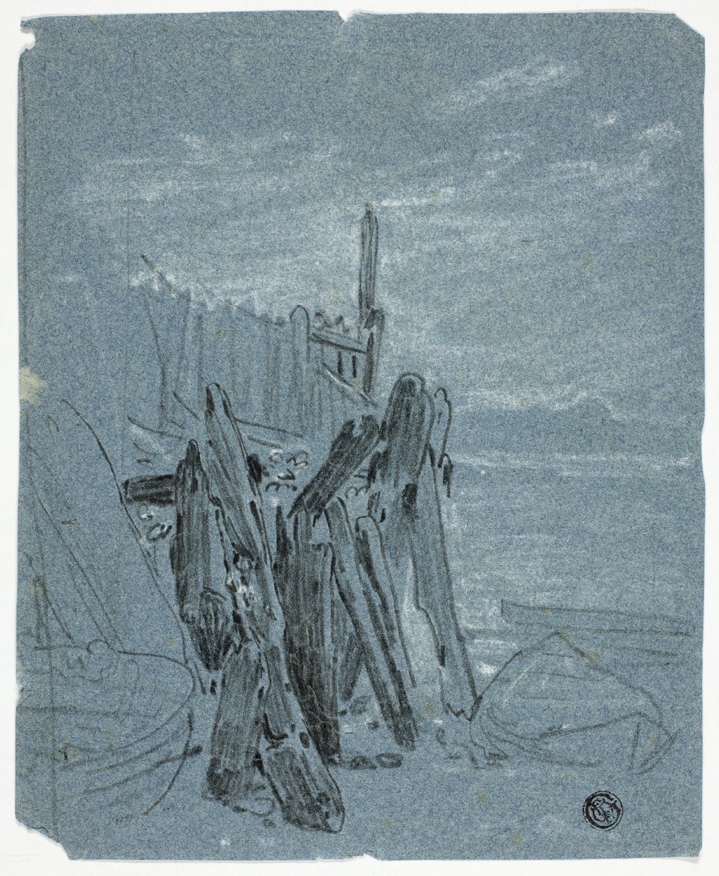 Stockade Bij Kust door John Varley