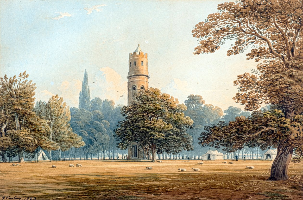 De Toren in Berkhampstead door John Varley