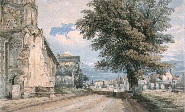 Waltham Abdij door John Varley