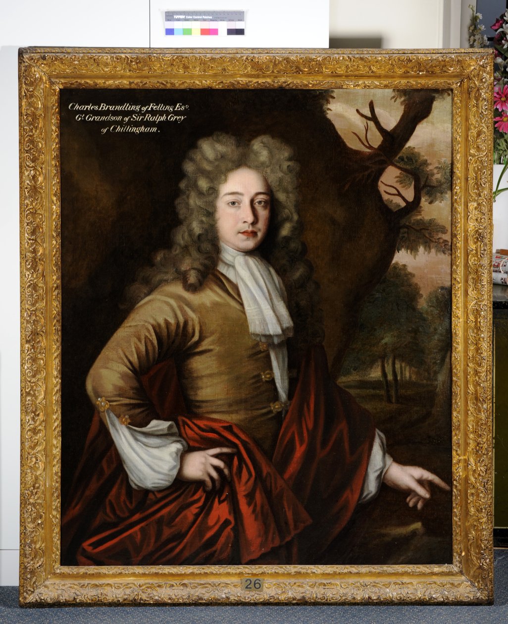 Portret van Charles Brandling door John Verelst