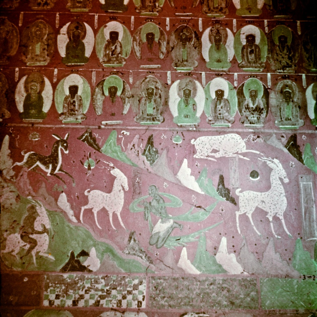 Dunhuang-grotten, China, Foto 1231/6 (79) door John Vincent