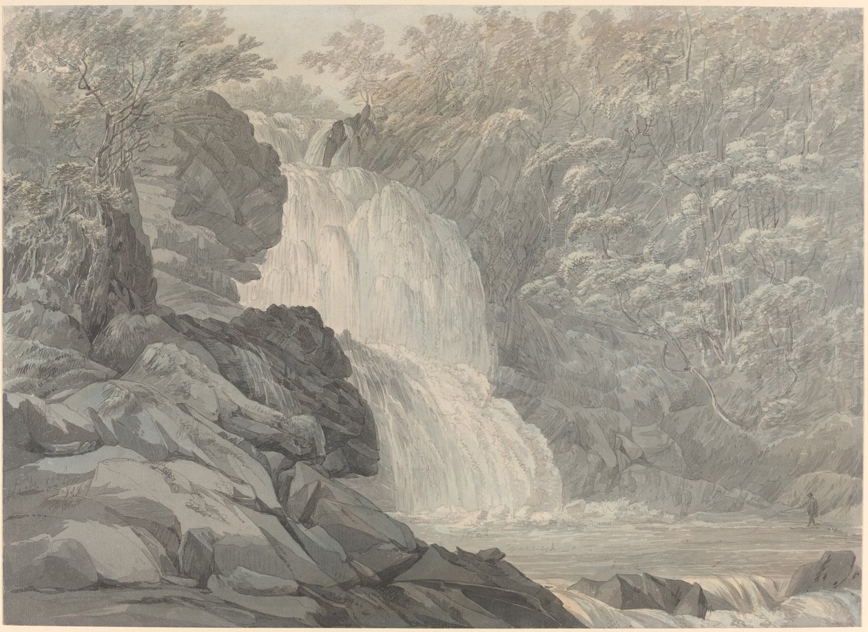 Mawddach Watervallen bij Dolgelly door John Webber