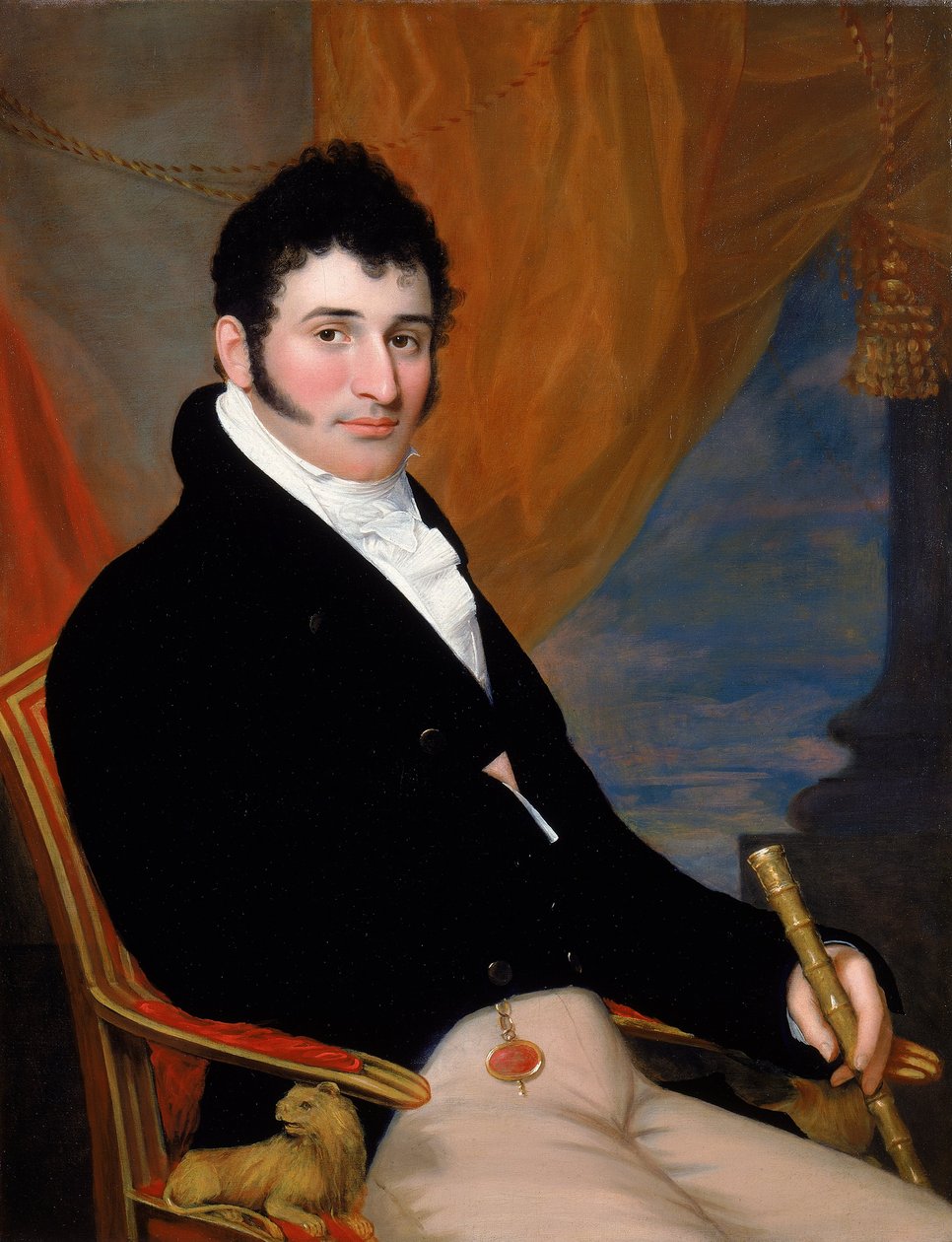Portret van Solomon Isaacs door John Wesley Jarvis