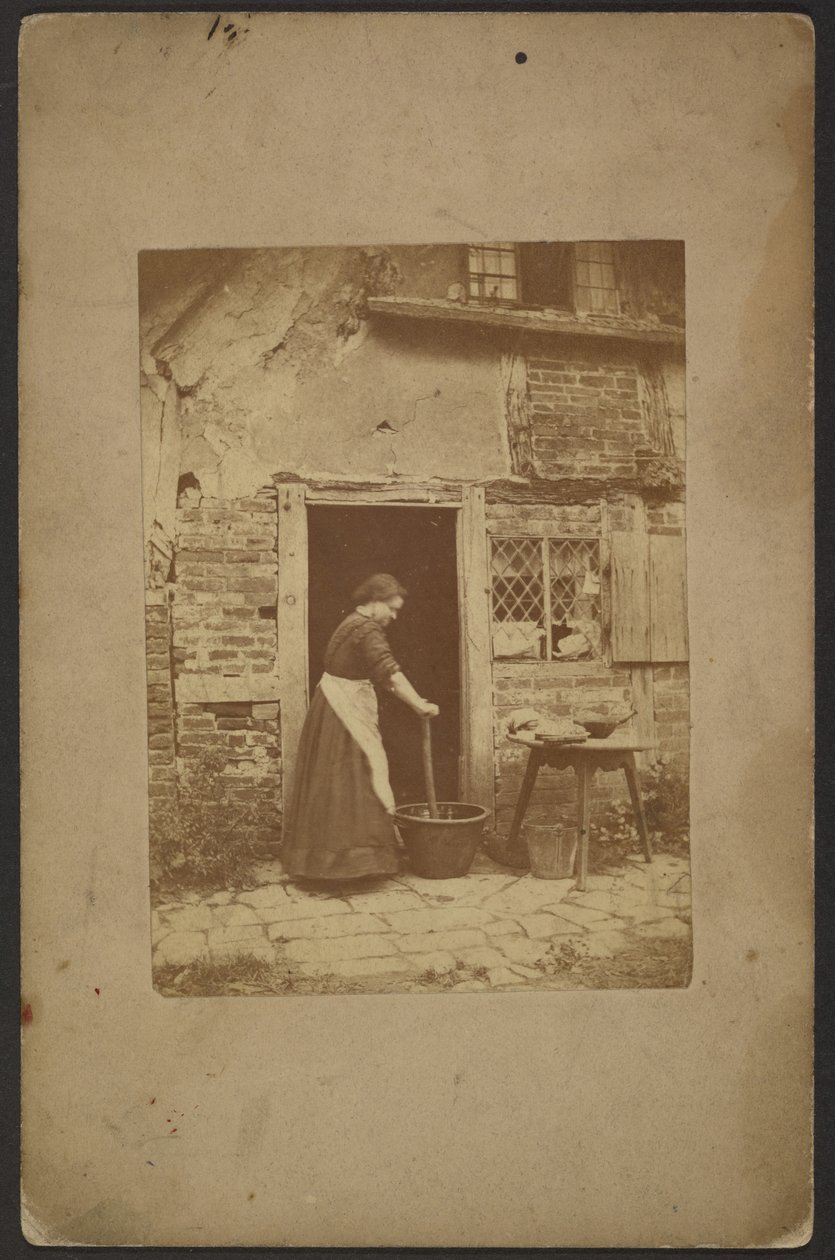 [Woman in doorway] door John Whistler