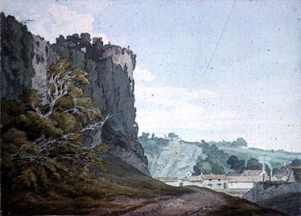 Deel van Chepstow Castle, Monmouthshire door John White Abbott