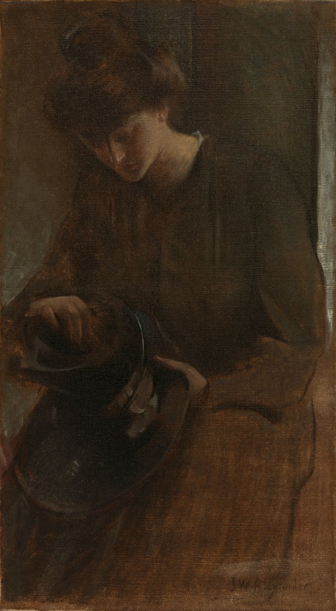 Een arbeider, ca. 1898 door John White Alexander