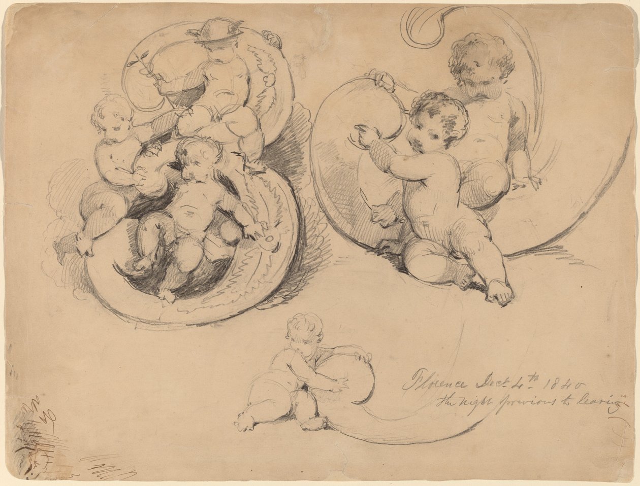 Bankbiljet Studies (recto) door John William Casilear